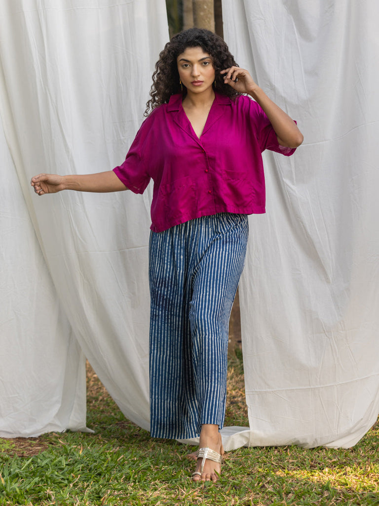 Ladies Stripes Rayon Short Palazzo / Bottoms - 3/4 Size - Available in  Multiple Colours at Rs 195 | Rayon Palazzo Pants in New Delhi | ID:  24900541897